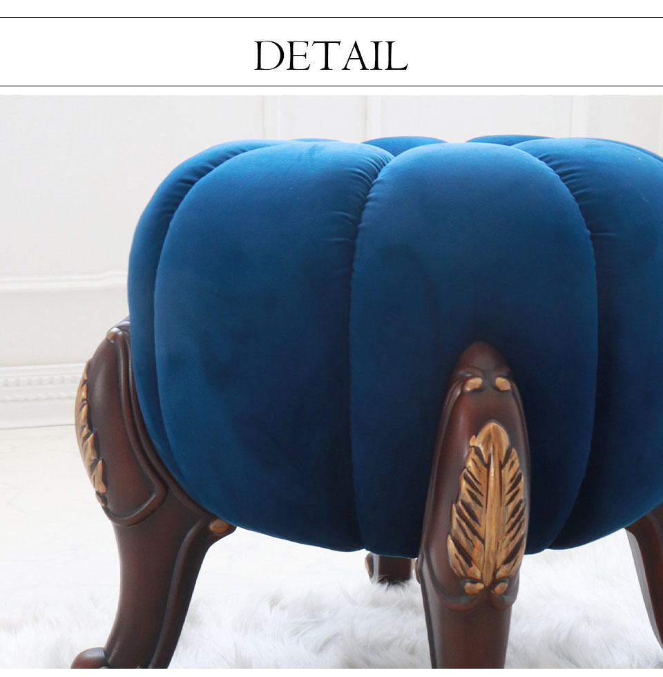 パンプキンスツール かぼちゃ チェア オットマン アンティーク調