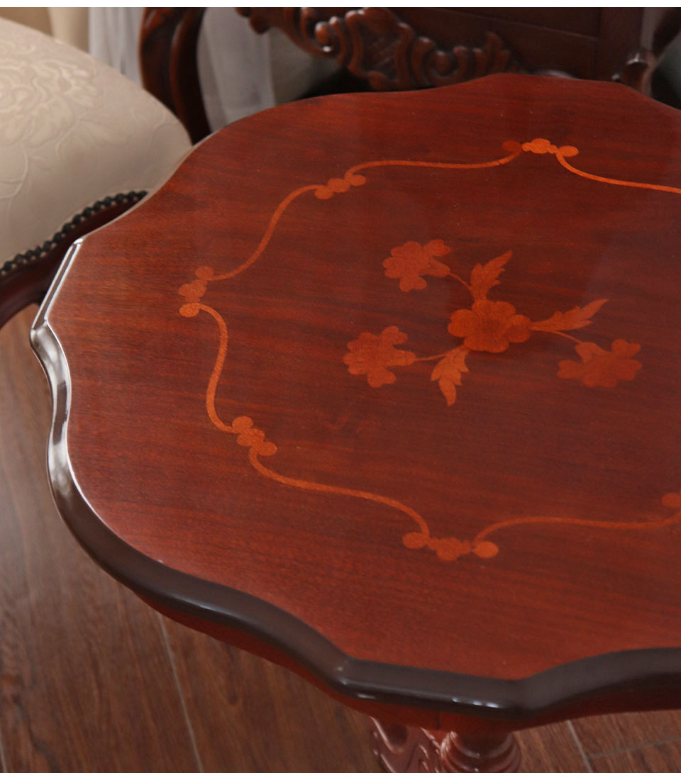 イタリア製 象嵌コーヒーテーブル（サイドテーブル） ブラウン｜Y-KAGU