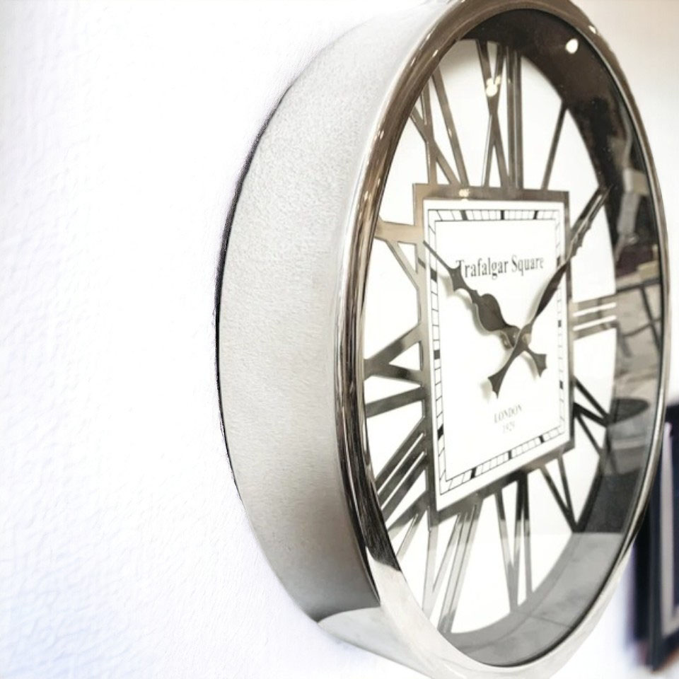 クラシックモダンインテリア ラウンドウォールクロック 壁掛時計