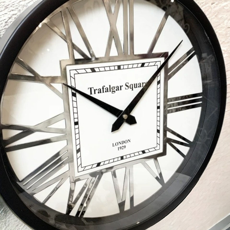 クラシックモダンインテリア ラウンドウォールクロック 壁掛時計