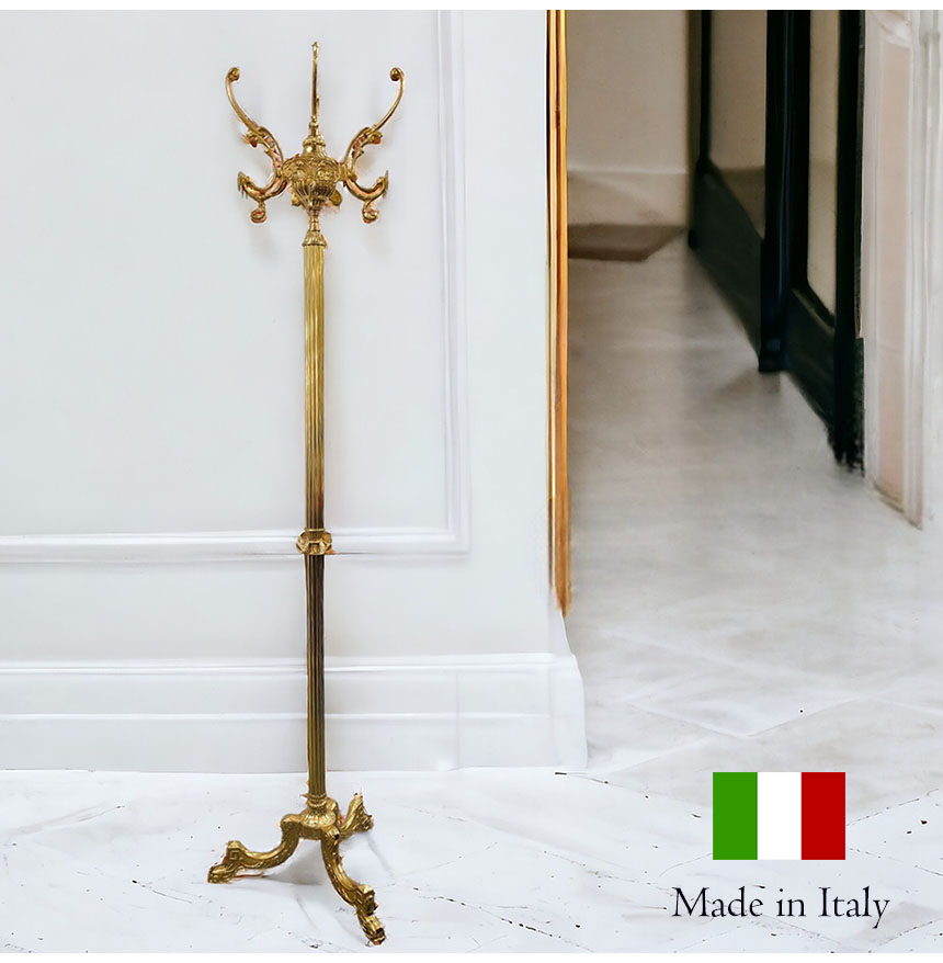 イタリア製】 真鍮コートハンガースタンド【送料無料】｜Y-KAGU(輸入