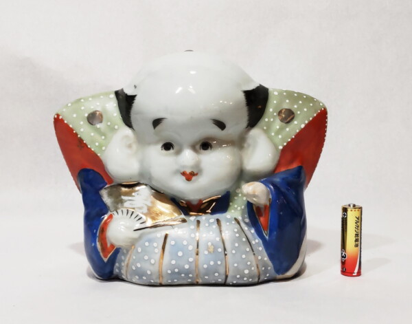 磁器製特大福助人形 - 生活骨董の店 やまいく
