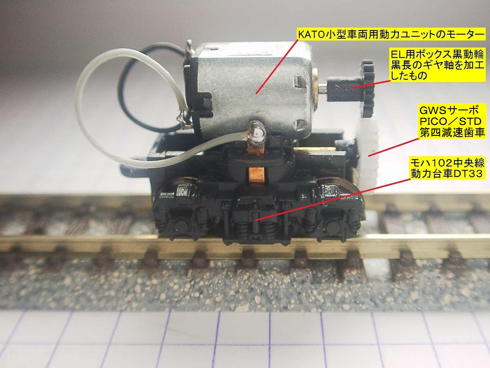 Nゲージ用小型動力台車の製作No.1: ヤマネ製作所な日々