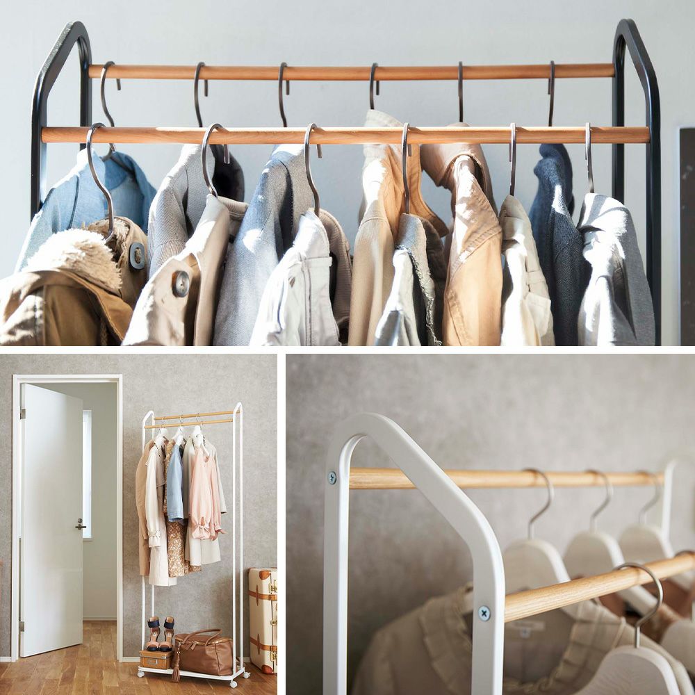 山崎実業 公式 ハンガーラック タワー キャスター付き | ヤマソロ公式