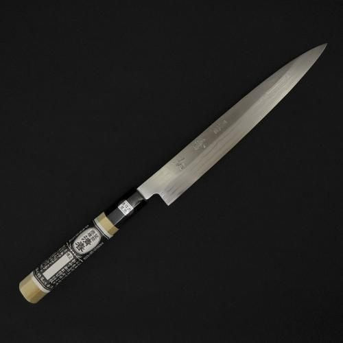 刺身包丁】上刺身 柳刃 ダマスカス 203mm 水牛八角半丸柄 – 山崎清春