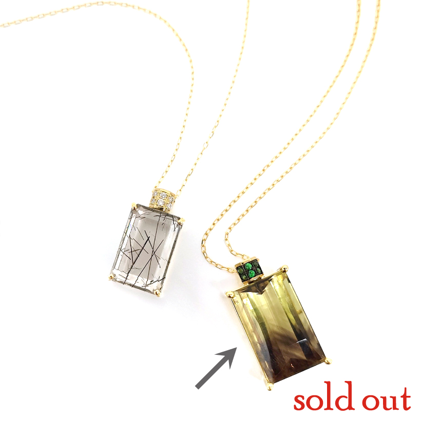 バイカラークオーツのグリーン香水瓶！ – 柳澤商会 ジュエリーカタログ