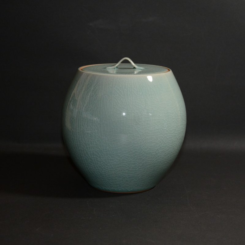 高麗青磁皆具 如泉窯 茶道具 李連休作 古物 15000円 美術工芸備前 和