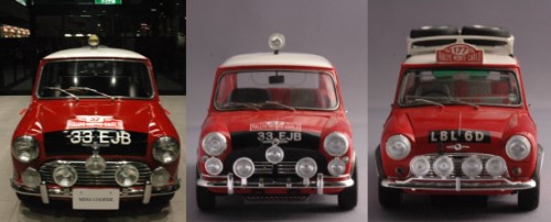 プラモ】「ミニ・クーパー モンテカルロラリー」プラモと実車レプリカ