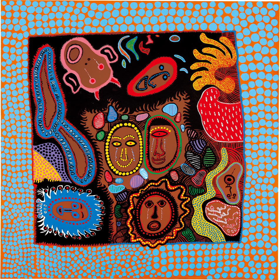 内山田画廊】くやまやおい かぼす 現代アート 絵画 真筆保証検:草間