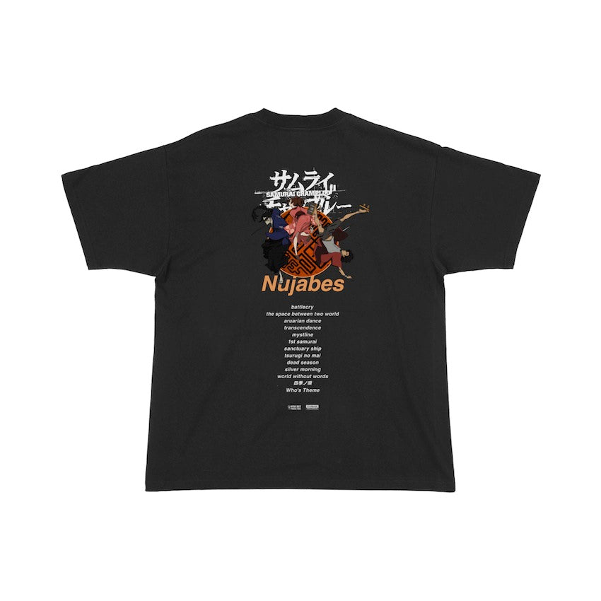 Samurai Champloo × Nujabes Back Visual Tee - Black – YEN TOWN MARKET