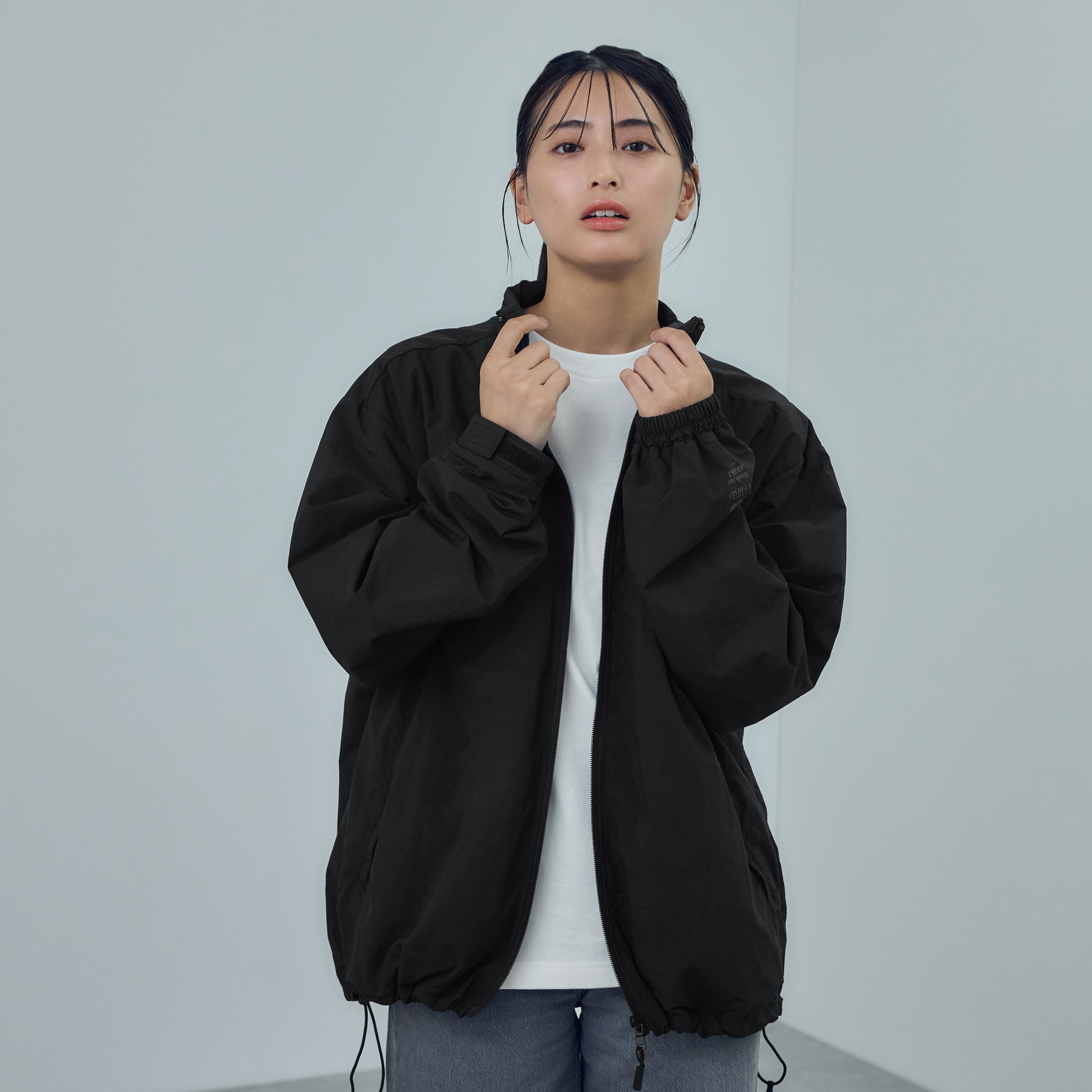 描き下ろし美人画ナイロントラックジャケット ムーンライトロケット