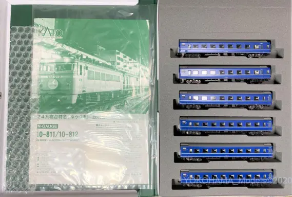 24系 寝台特急「ゆうづる」が入線です。KATO 10-811 10-812 | NGaugeJP
