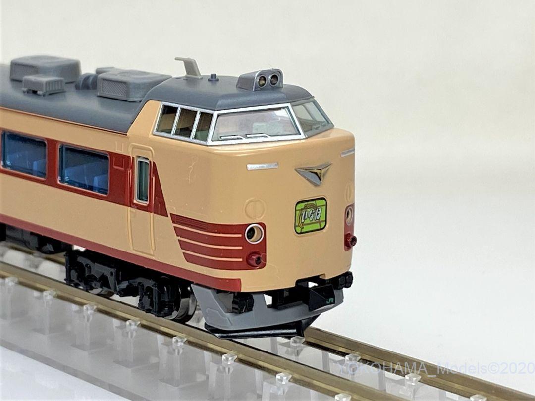 485系 新潟車両センターT18編成のトレインマークを幕回し。TOMIX 98711