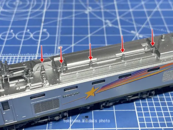 ジャンク！EF510 509号機カシオペア専用塗装を弄る。その2 TOMIX