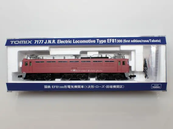 EF81 300番台（1次形・ローズピンク）田端機関区が入線です。TOMIX