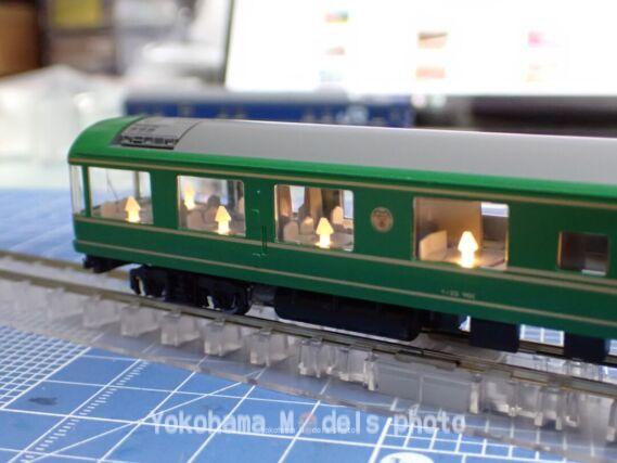 24系25形「夢空間北斗星」を弄る。その4 個室壁面シート TOMIX 92792