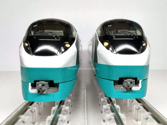 E657系(E653系リバイバルカラー緑)「ひたち・ときわ」が入線しました