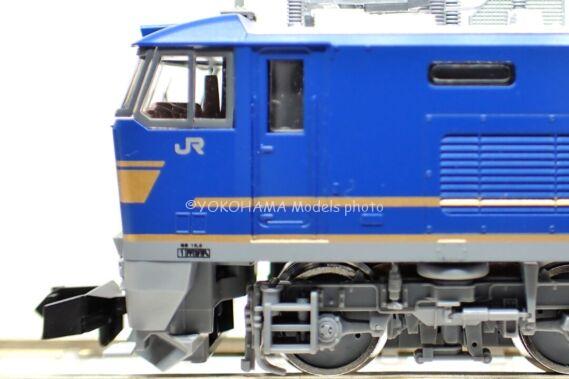 EF510形500番代（JR貨物仕様・青色）が入線しました。TOMIX 7182