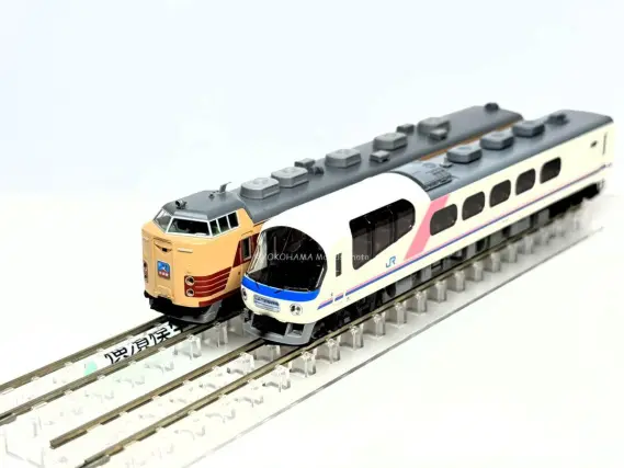 485系・キハ65形（北近畿・エーデル丹後）が入線しました。TOMIX 98878