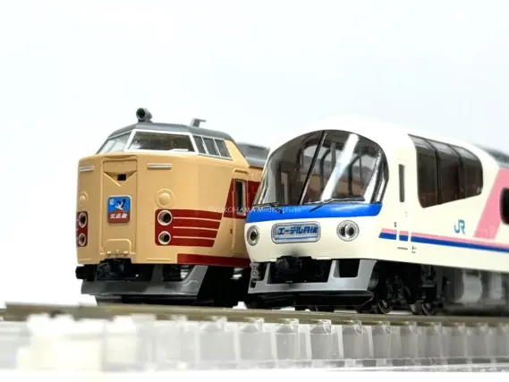 485系・キハ65形（北近畿・エーデル丹後）が入線しました。TOMIX 98878