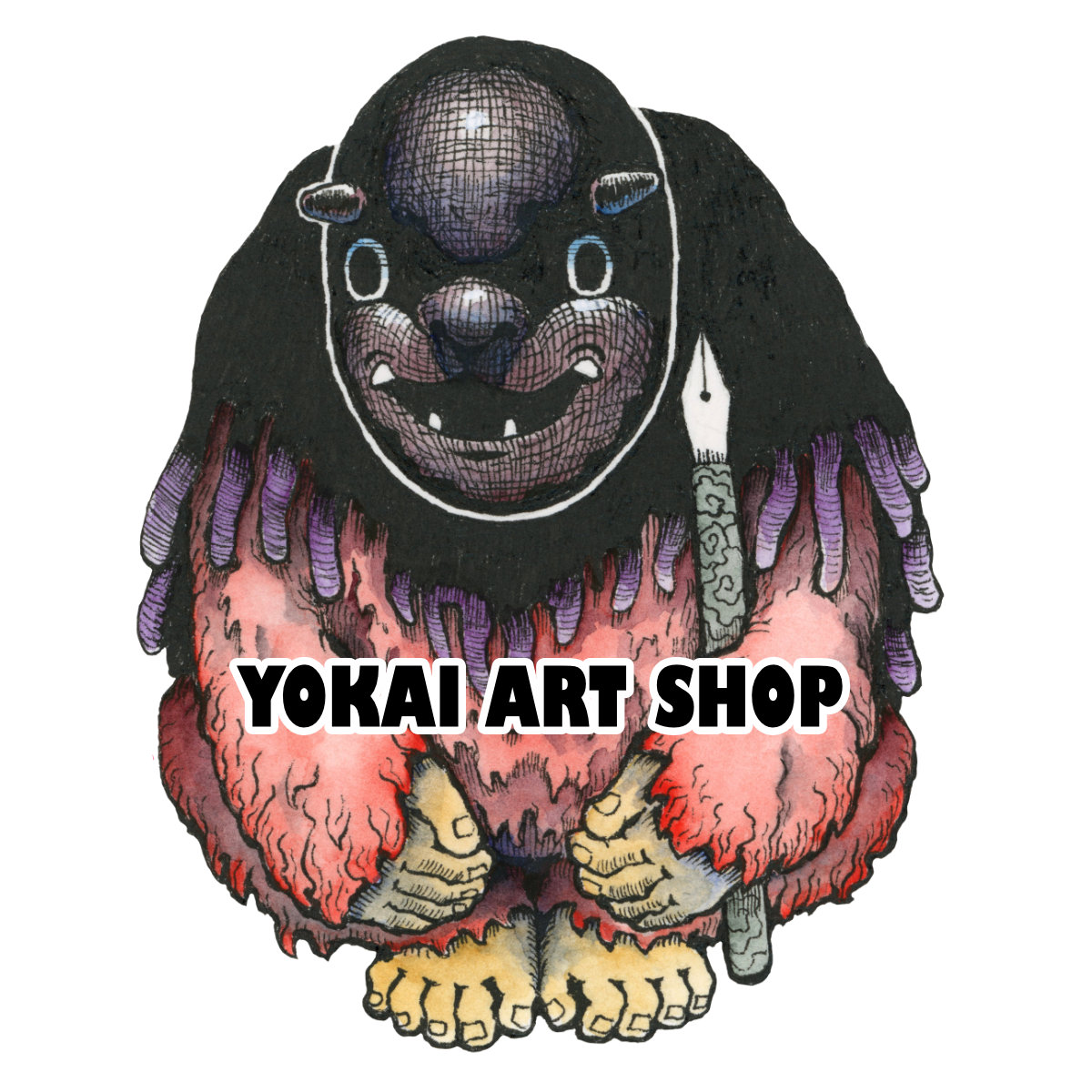 つかみどころのない妖怪鵺 | Yokai Art Shop