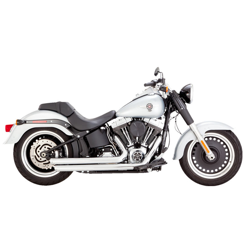 ビッグショット スタッガード フルエキゾーストマフラー クローム