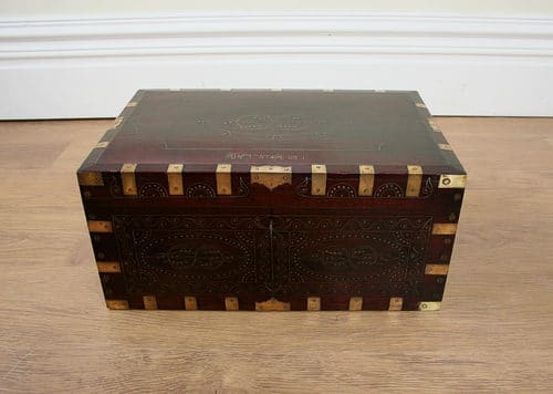 Antique Colonial Mandalay Box (Circa 1860) - Yola Gray Antiques