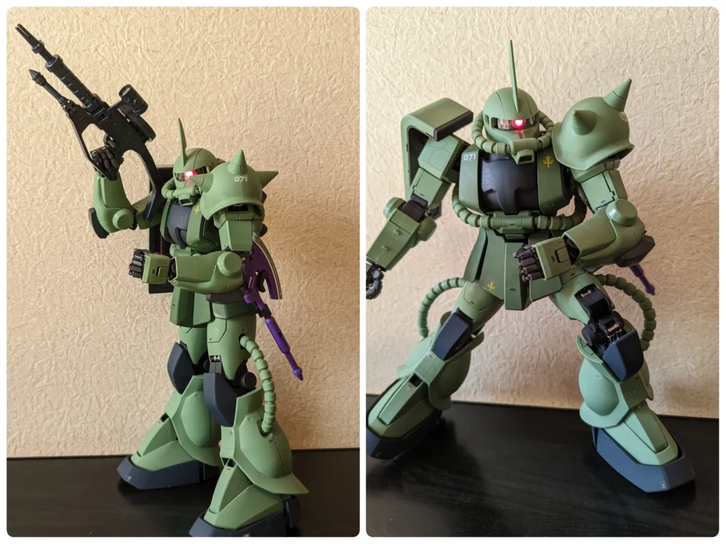 パーフェクトグレード 1/60 MS-06F 量産型ザクIIをレビューしていく