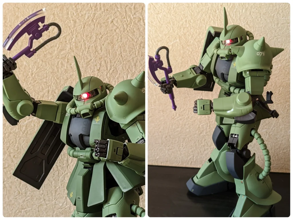 パーフェクトグレード 1/60 MS-06F 量産型ザクIIをレビューしていく