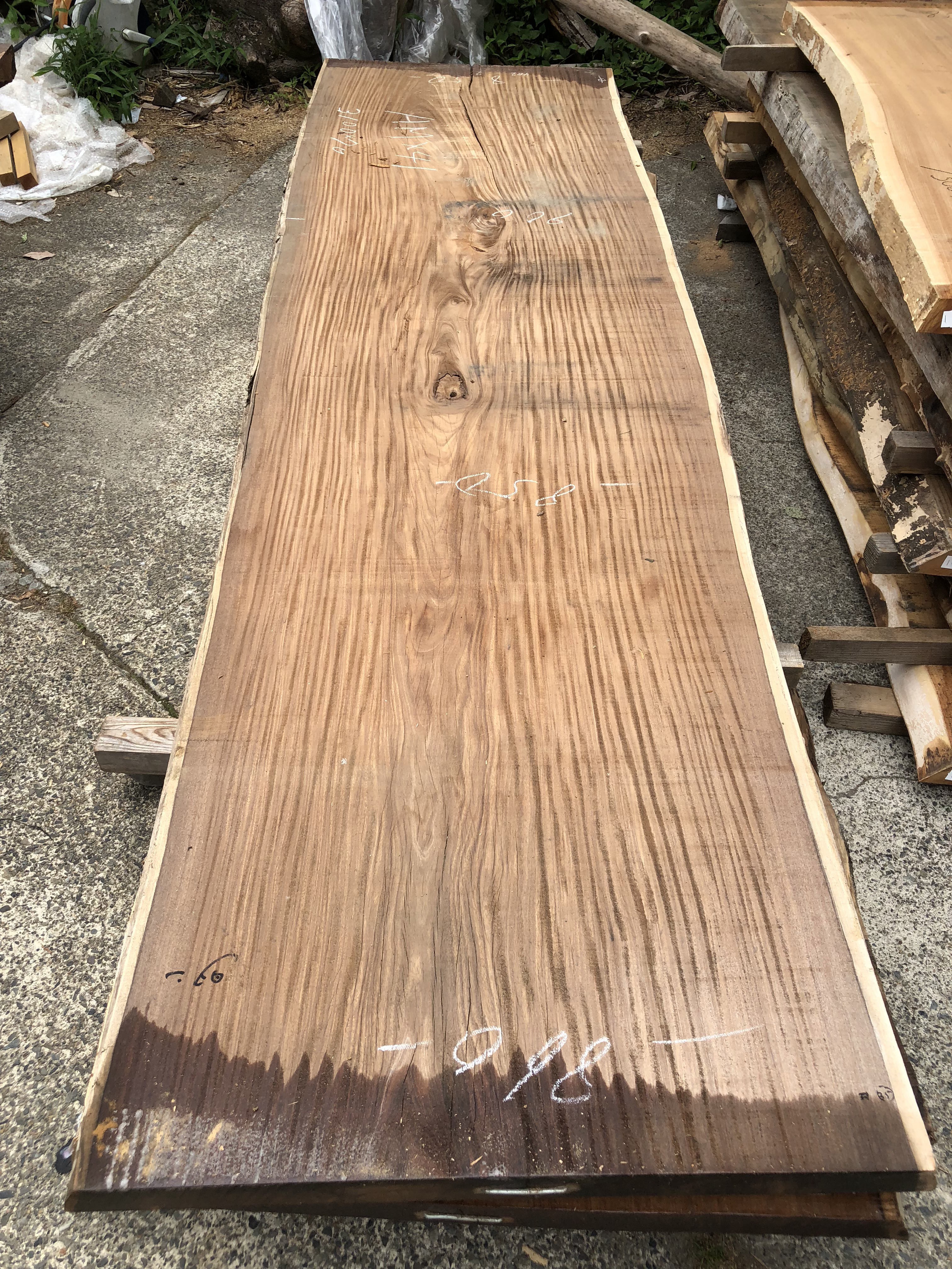 アサメラ一枚板AM41 | 一枚板テーブルと無垢カウンター販売のグリーン