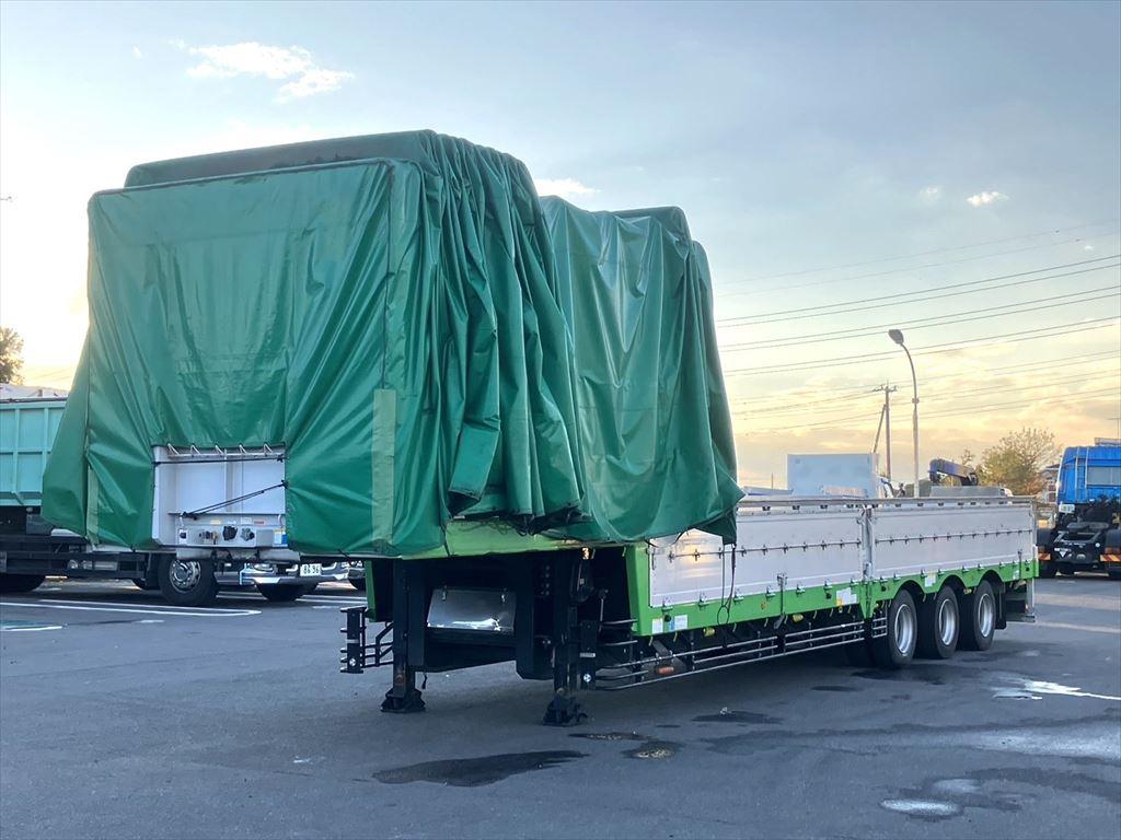 大型トレーラー - 高年式！幌付き☆段落ち・3軸アルミブロック・エアサス