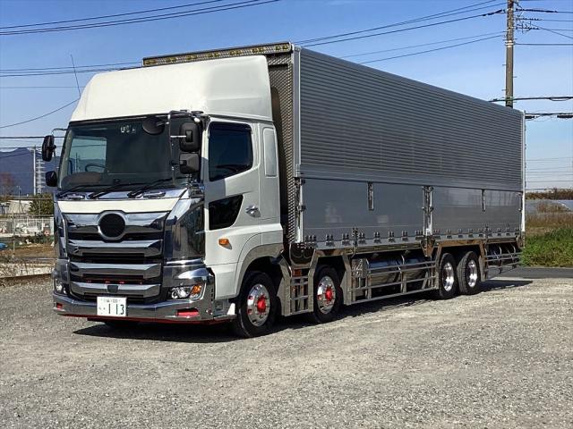 日野プロフィア 大型ウイング車 - ハイルーフ☆造りボディ！融雪仕様