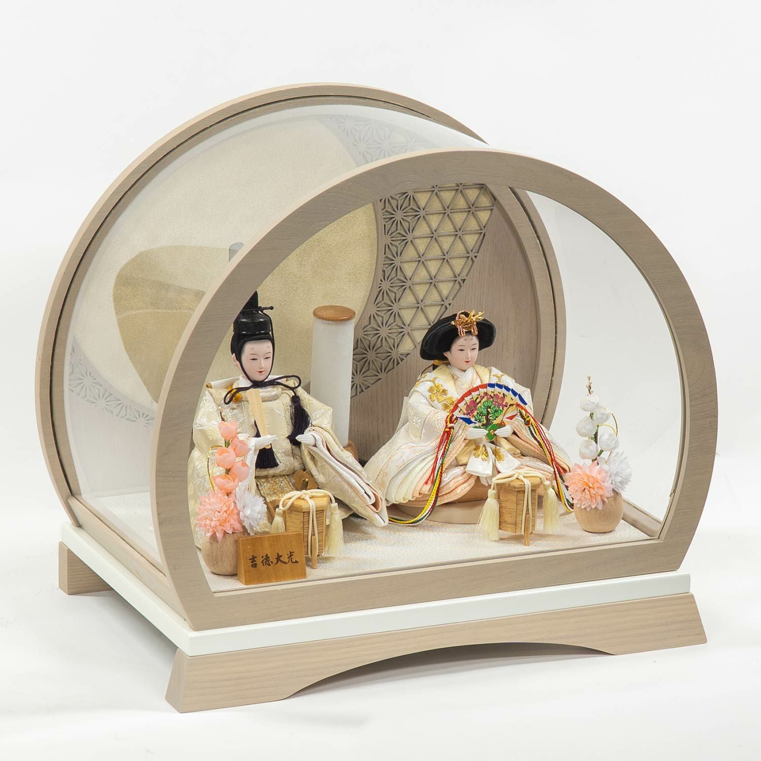 雛人形】ケース入り芥子親王飾り 丸型ケース| 雛人形（ひな人形）・五