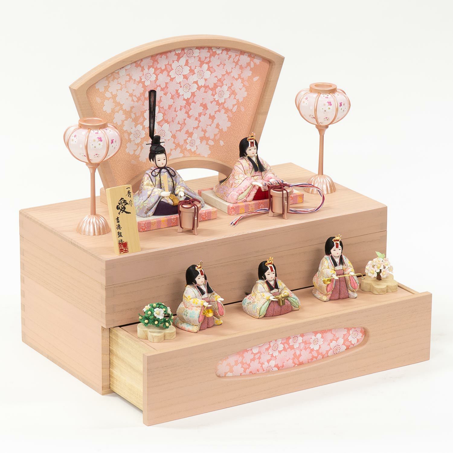 雛人形】木目込五人収納箱飾り 一秀作 | 雛人形（ひな人形）・五月人形