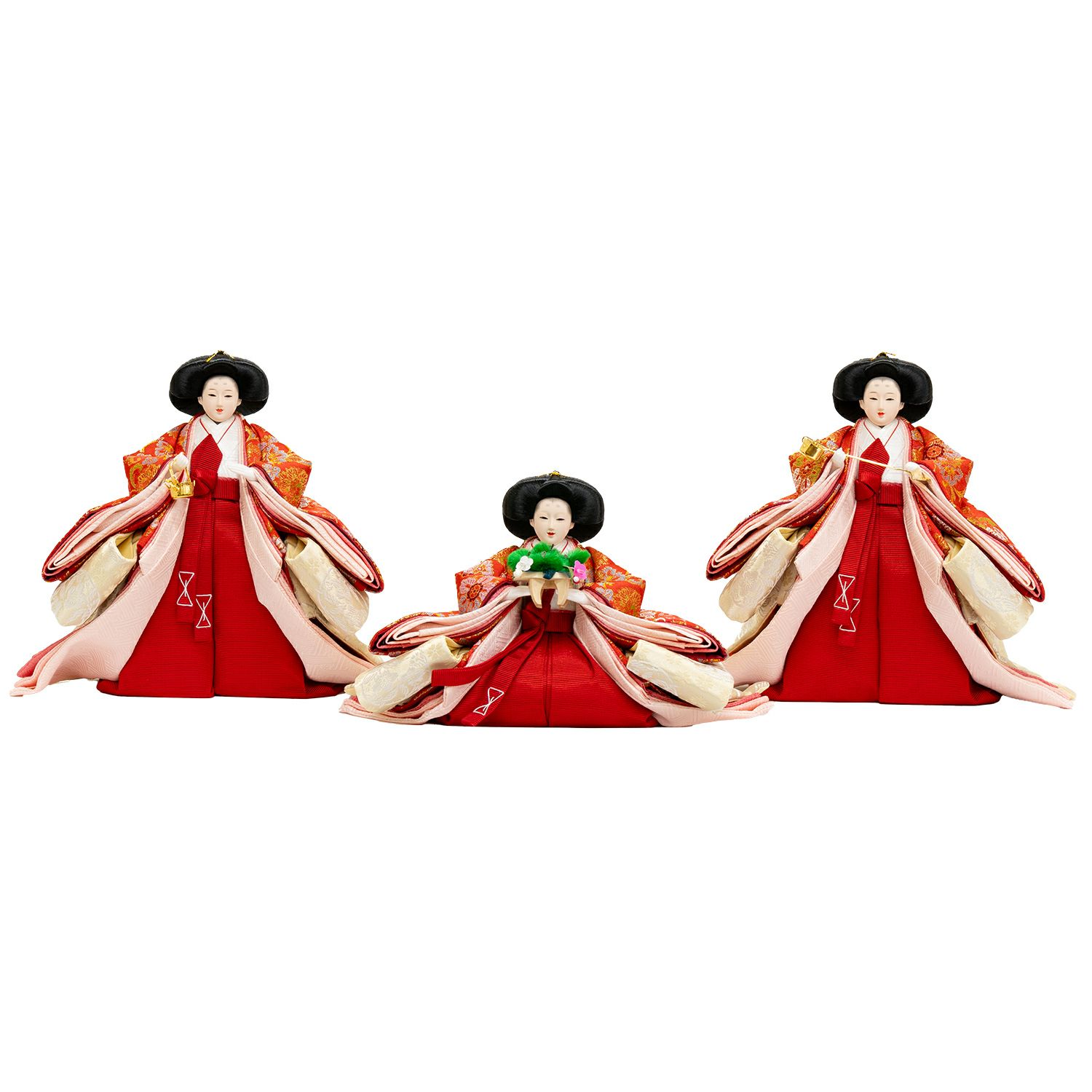 雛人形 三人官女 金蘭 【公式通販】