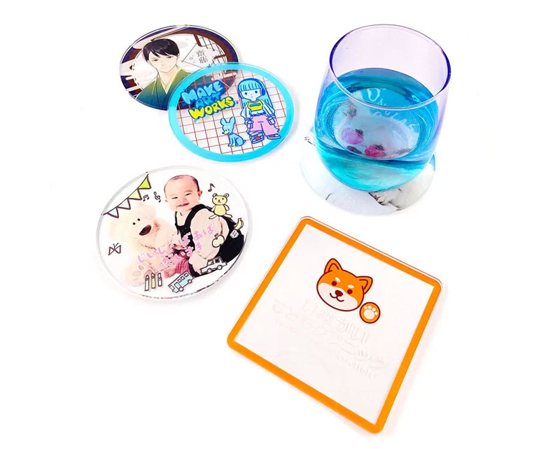 アクリルコースターを1個からオリジナル製作。お店・ノベルティ・記念