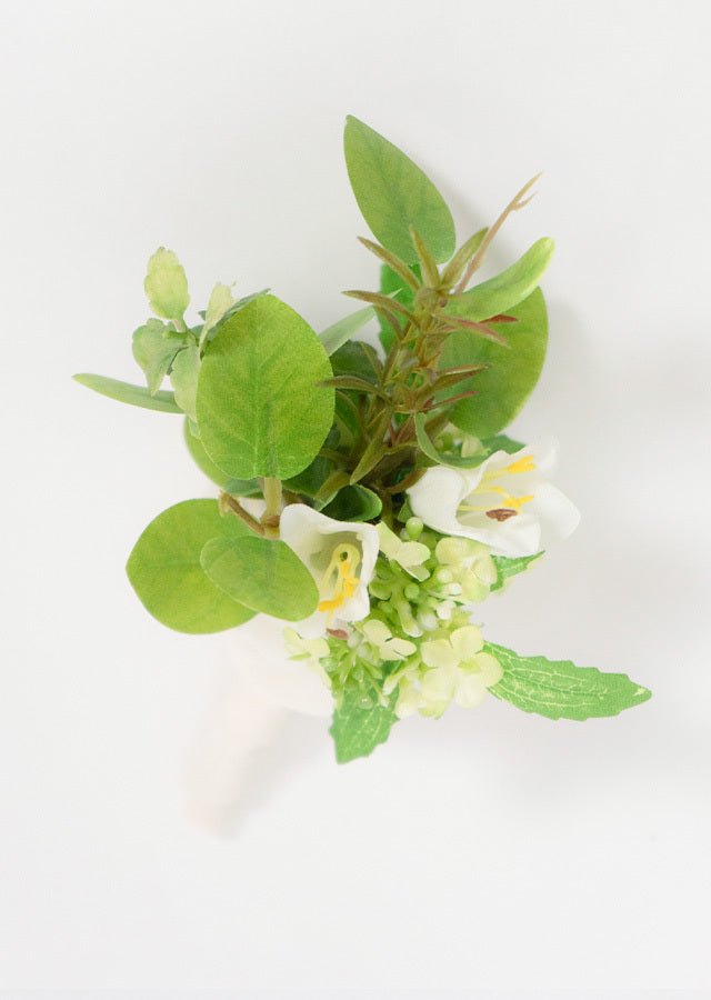 ウェディングブーケ】みずみずしいグリーンのナチュラルブーケ