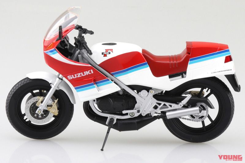 初代ガンマが登場！ アオシマ1/12完成品バイクシリーズ最新作、RG250Γ