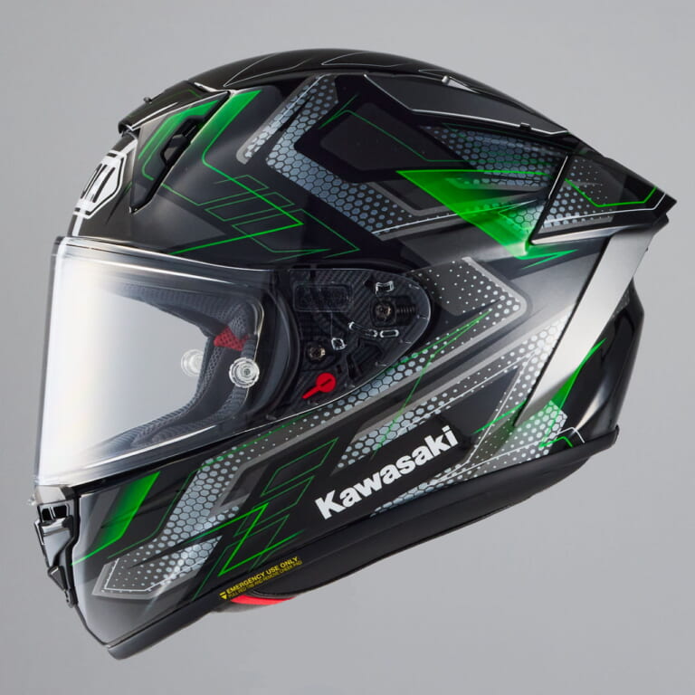 SHOEIの人気モデルにコラボカラー！『カワサキ X-Fifteen エスカレート