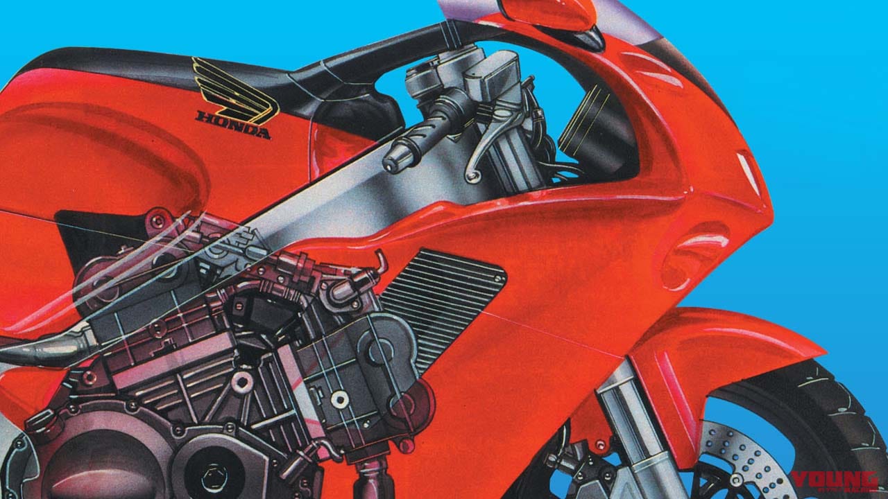 えっ、NR400ぅ～!? 楕円ピストンのVツインがヤングマシン12月号に掲載