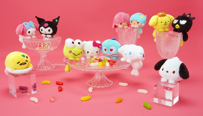 コップのフチにちょこんと乗る♪ サンリオキャラクターのぬいぐるみ