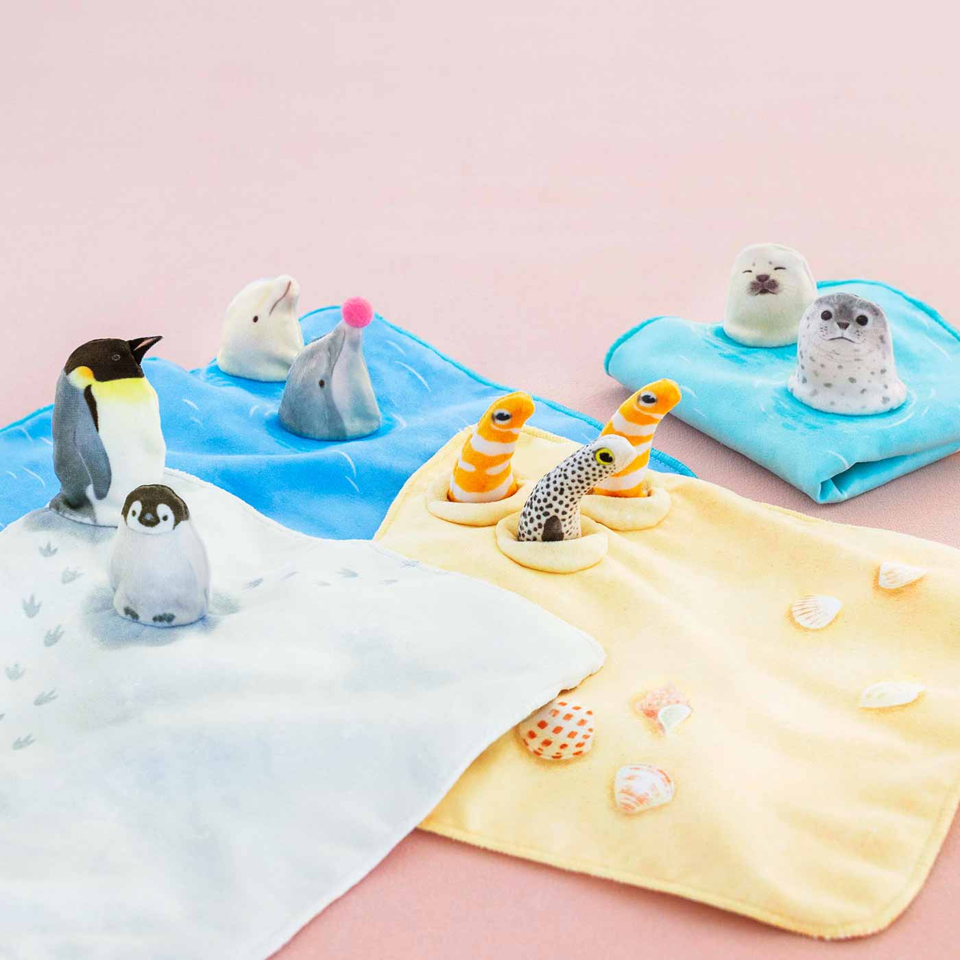 チンアナゴにペンギン…水族館の仲間たちがひょっこりのぞいてる