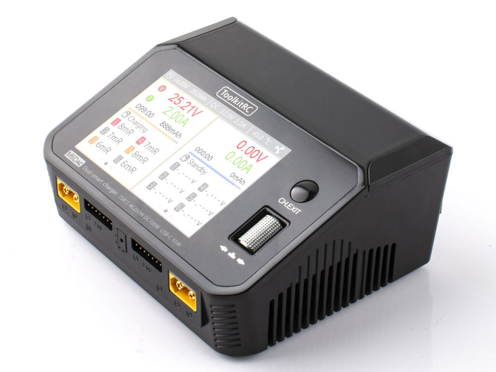 ToolkitRC M6DAC 700W 15A PD65W 急速充電デュアルチャネルリチウム
