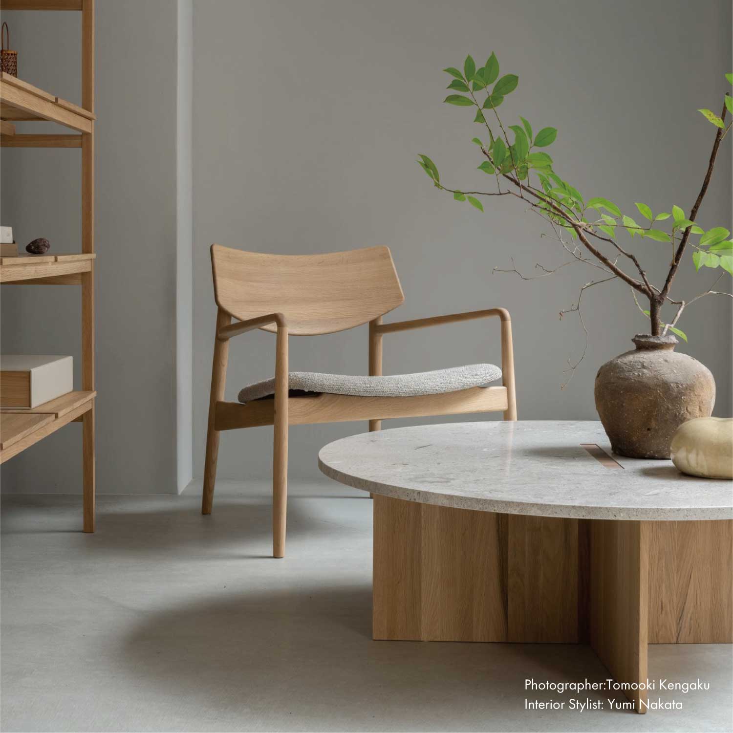 N-ST01 | サイドテーブル・大理石天板 | おしゃれな無垢家具の通販