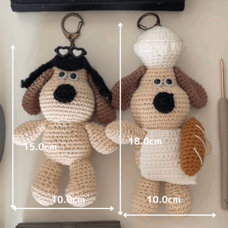 🐶グルミット編みぐるみ（改良版）