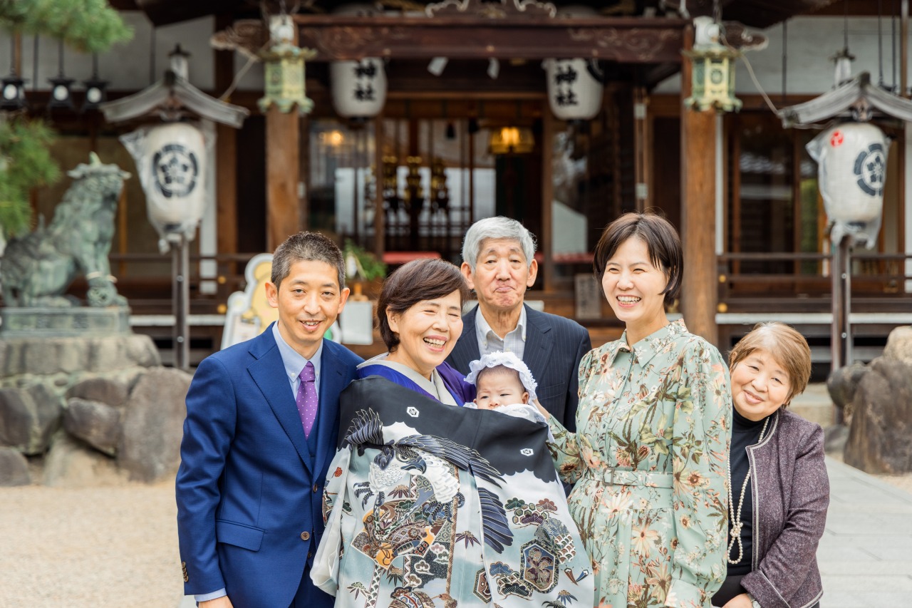 杭全神社でのお宮参り写真紹介【2022年まとめ】 - YUNAGI FILMS