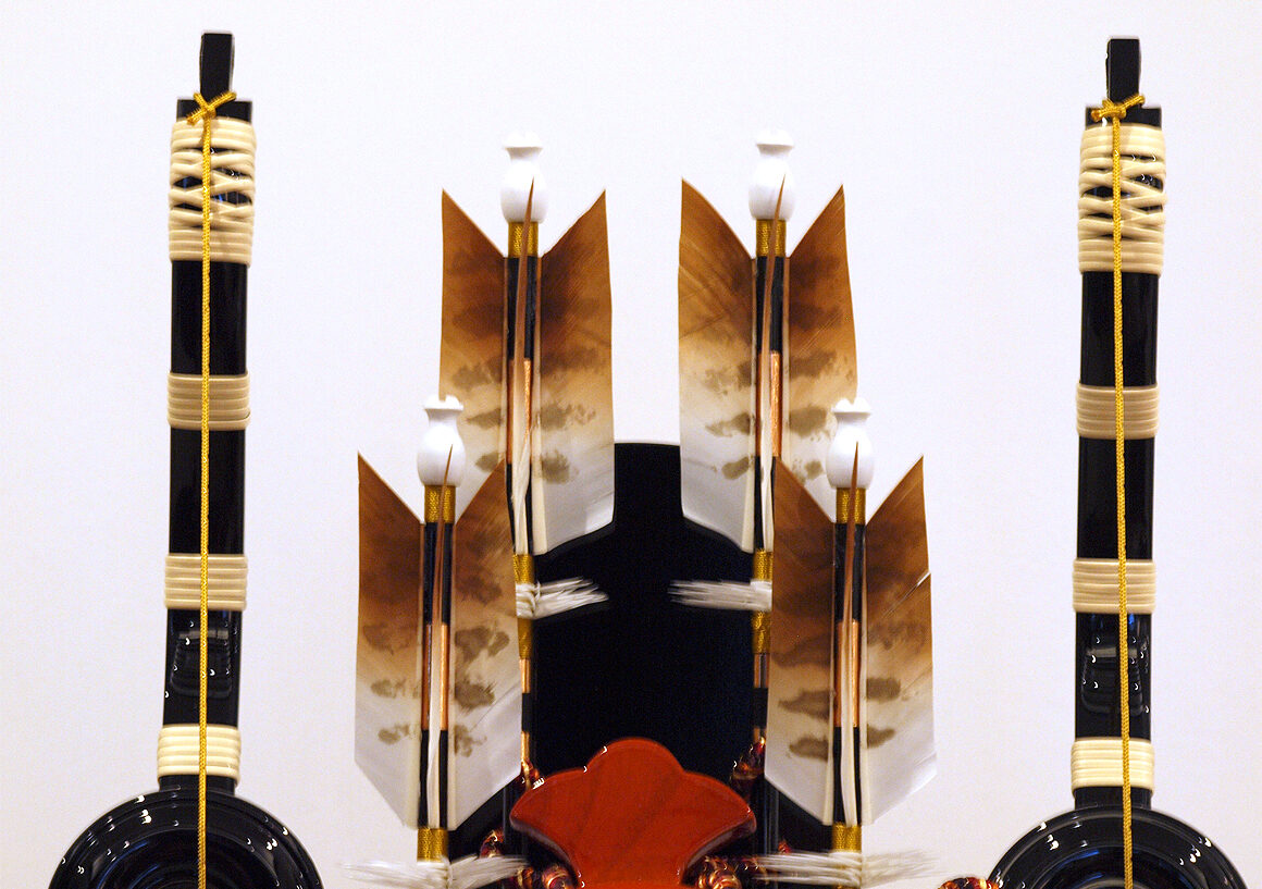 破魔弓 初正月 ケース飾り「17号 竹峰」男の子 お祝い | 羽子板