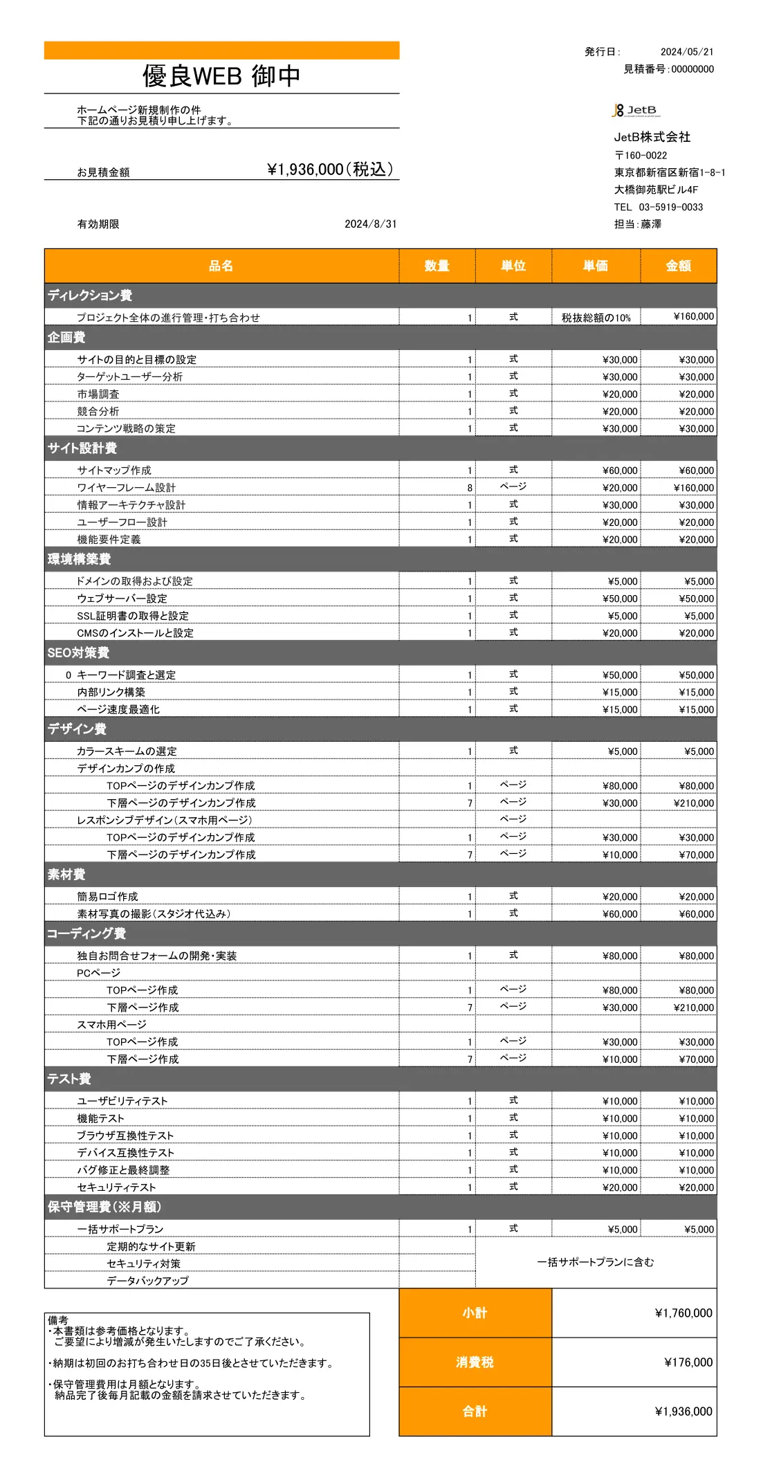 ホームページ制作の見積もり書を項目別に解説！相場や確認方法も紹介