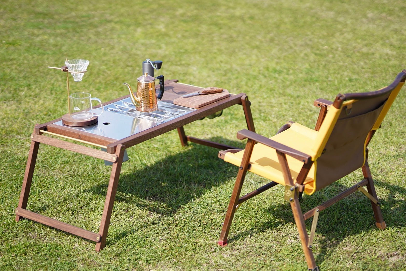 YURAGI OUTDOOR×0229made 別注ウォールナットIGTテーブル