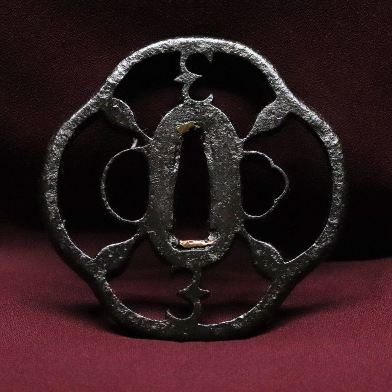 03-771 赤坂鍔 雁繋図 透かし鍔 | 日本刀専門店【勇進堂】オンラインストア